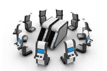 Server and ATM network