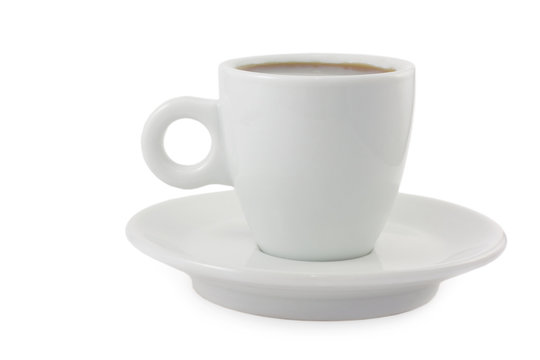 Black coffee espresso cup