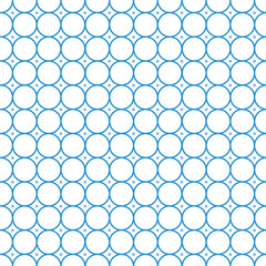 Fototapeta premium Circle Seamless pattern Abstract vector. Tiling Blue Background