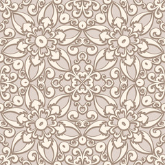 Vintage lace seamless pattern