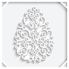 Easter decoration, paper egg