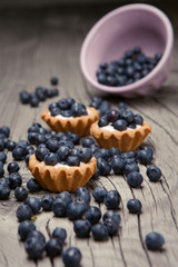 Blueberries mini tarts