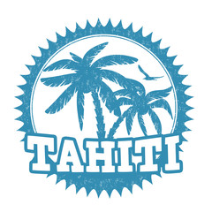 Obraz premium Tahiti stamp