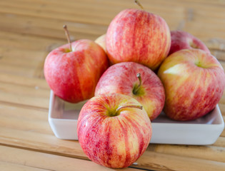 red apples close up