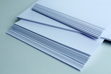 White paper close up