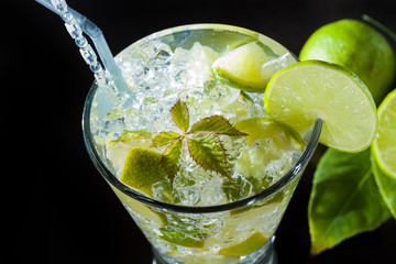 Mojito cocktail at the club