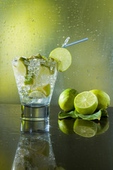 Mojito cocktail at the club