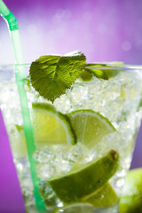 Mojito cocktail at the club