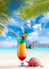 Cocktail and Long tailed boat in Thailand