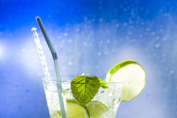 Mojito cocktail at the club