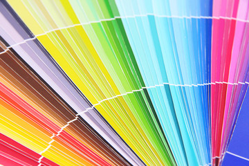 Paper palette close up