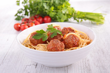 spaghetti and meatballs