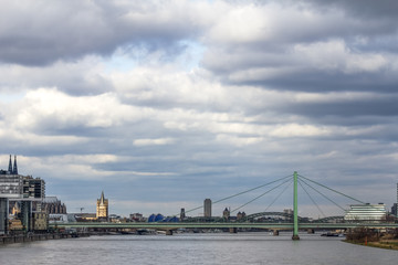 cologne rhine buildings view