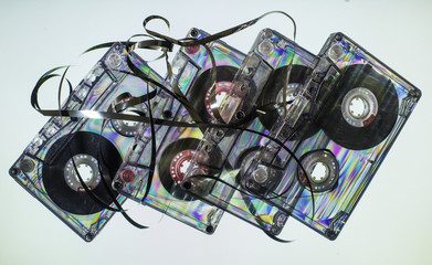 Vintage cassette tapes