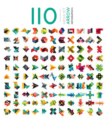 Arrow infographic templates collection