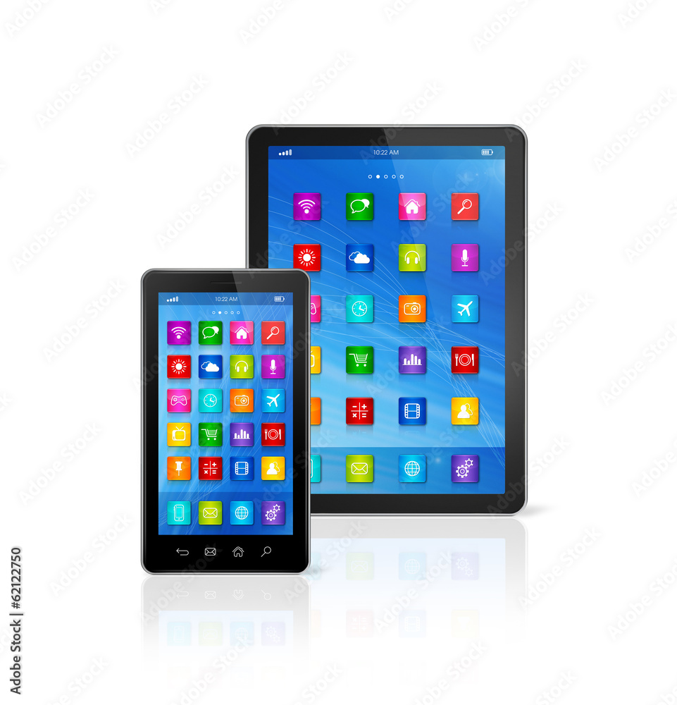 Canvas Prints Smartphone and Digital Tablet Computer