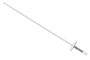 cartoon image of rapier weapon
