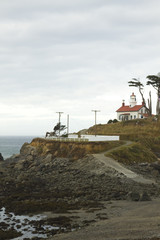 Fototapeta na wymiar Battery Point Lighthouse