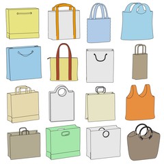cartoon image of shopping bags