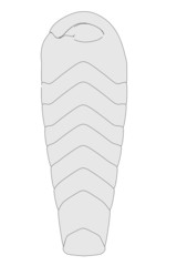 cartoon image of sleeping bag