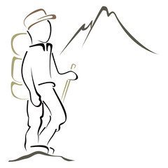 Mountaineering symbol