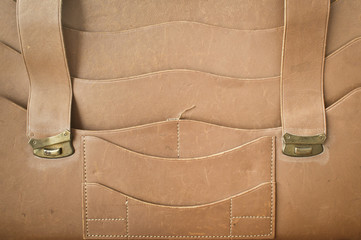 Leather satchel - obrazy, fototapety, plakaty