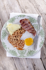 irish breakfast on a plate