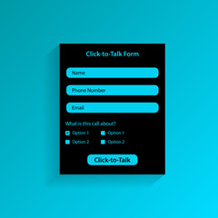 Click-to-talk form.