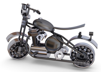 Obraz premium Craftmade Motorbike -3D