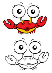 Cartoon crab