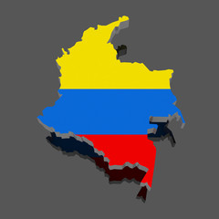 Obraz premium Map of Columbia