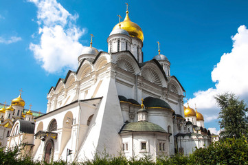 Beautiful Annunciation Cathedral in Moscow Kremlin, Russia
