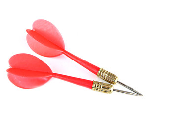 Red Darts isolated.