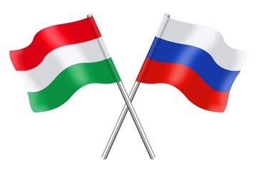 Flags : Hungary and Russia