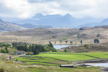landscape near Loch Ewe, Highlands, Scotland
