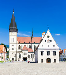 Fototapeta na wymiar Town Hall Square, Bardejov, Slovakia