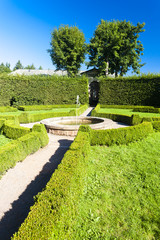 palace garden in Nachod, Czech Republic