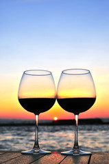 pair of glass of wine