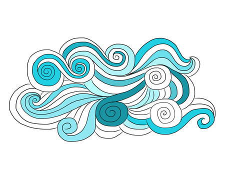 Abstract wave pattern for your design