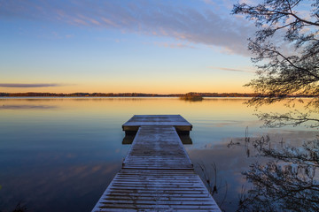 Sunset at the lake