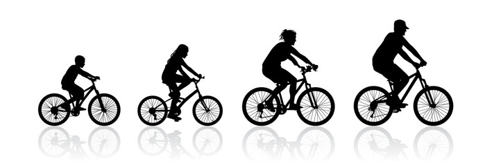 Familienausflug mit dem Fahrrad