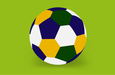 Soccer ball of Brazil 2014, vector