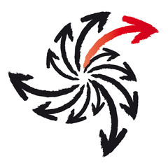 Pfeile - Aufschwung - Wachstum - Erfolg - Symbol