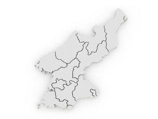 Map of North Korea