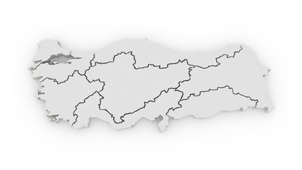 Obraz premium Map of Turkey