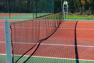 Fototapeta premium Terrain de tennis en plein air
