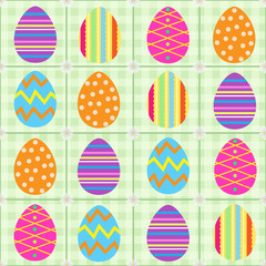 easter egg seamless pattern