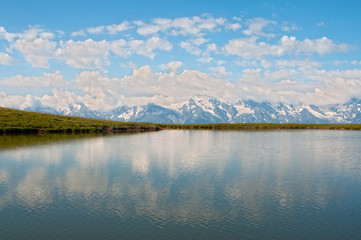 High mountain lake