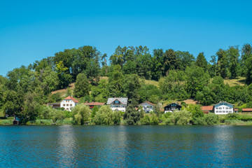 Fototapeta na wymiar See bei Kloster Seeon, Chiemgau, Bayern, Germany