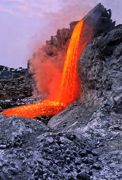 Drainage of industrial slag from metallurgy.